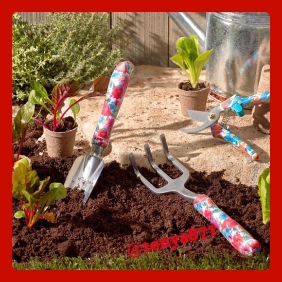 š¦ New Pioneer WomanāBreezyāBlossomāGardeningāToolāSetā(3āPieces) - Picture 3 of 14